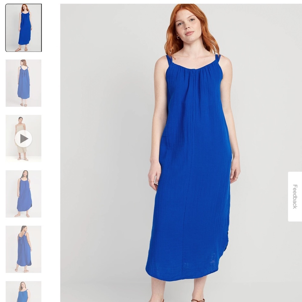 Old Navy‎ sleeveless shirred maxi dress size small